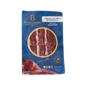 Paleta de Cebo Ibérico 50% RI c/cuchillo cuadrada blonda